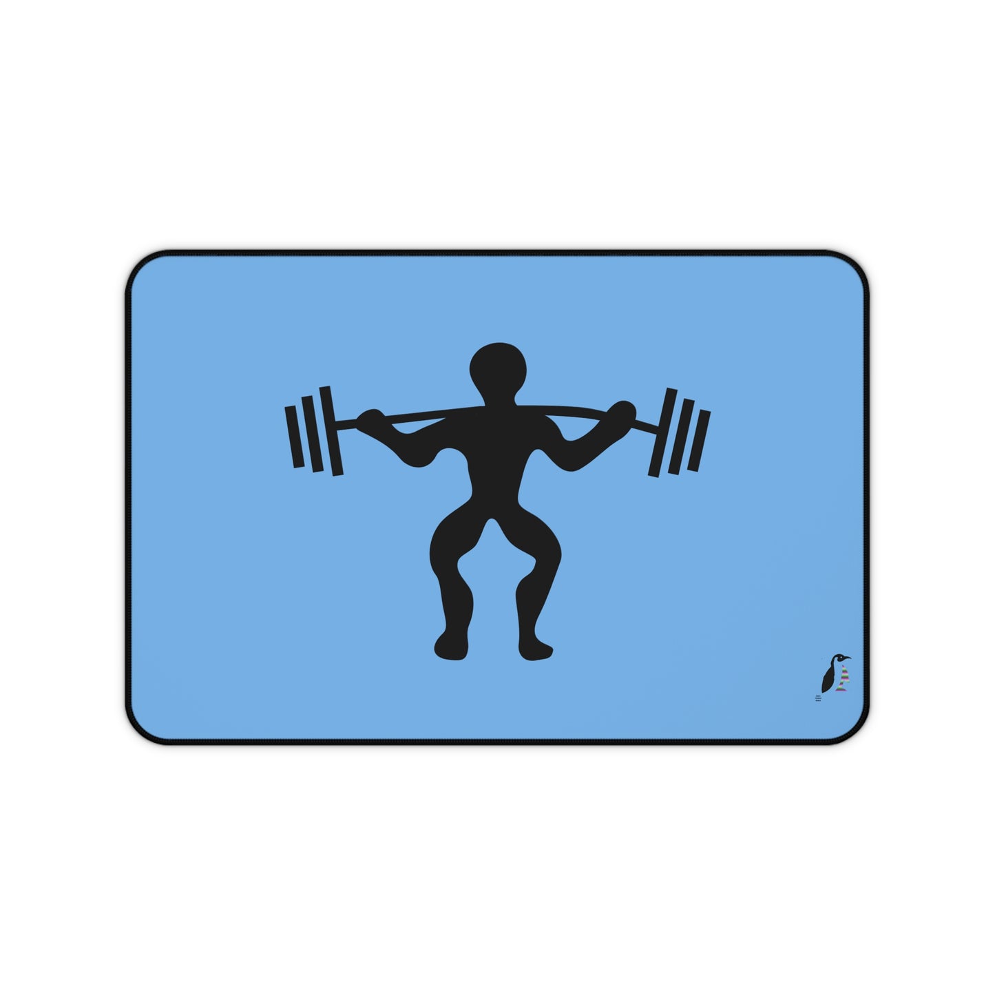 Desk Mat: Weightlifting Lite Blue