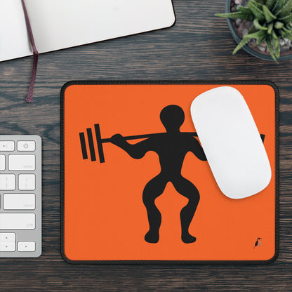 Gaming Mouse Pad: Weightlifting Orange