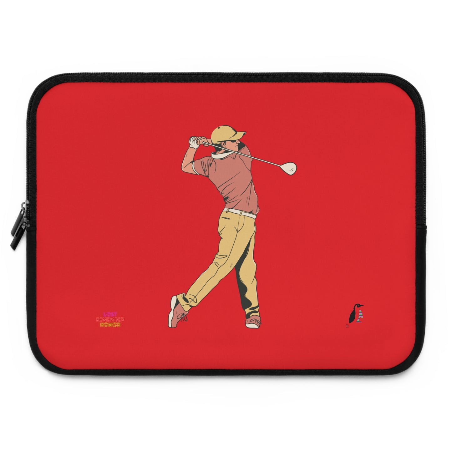 Laptop Sleeve: Golf Red