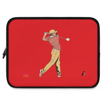 Laptop Sleeve: Golf Red