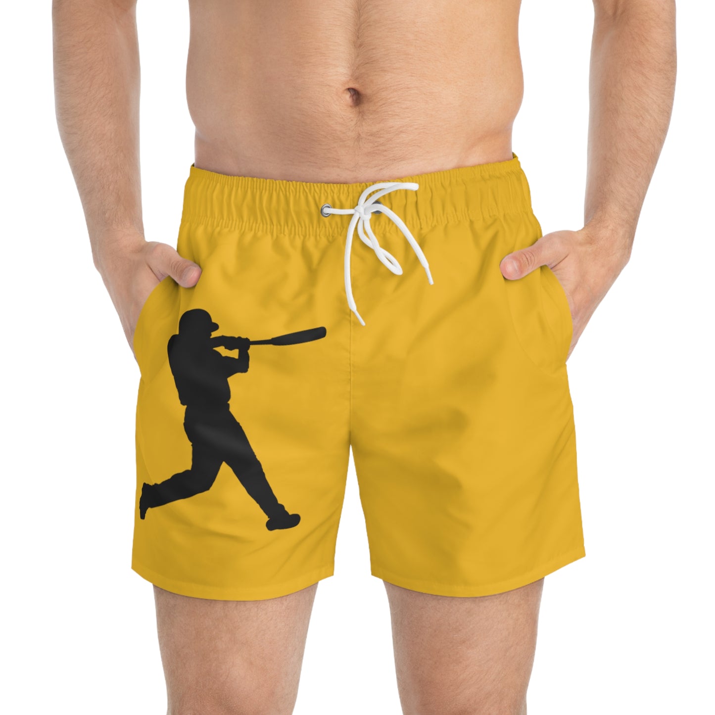 Swim Trunks: Baseball Yellow