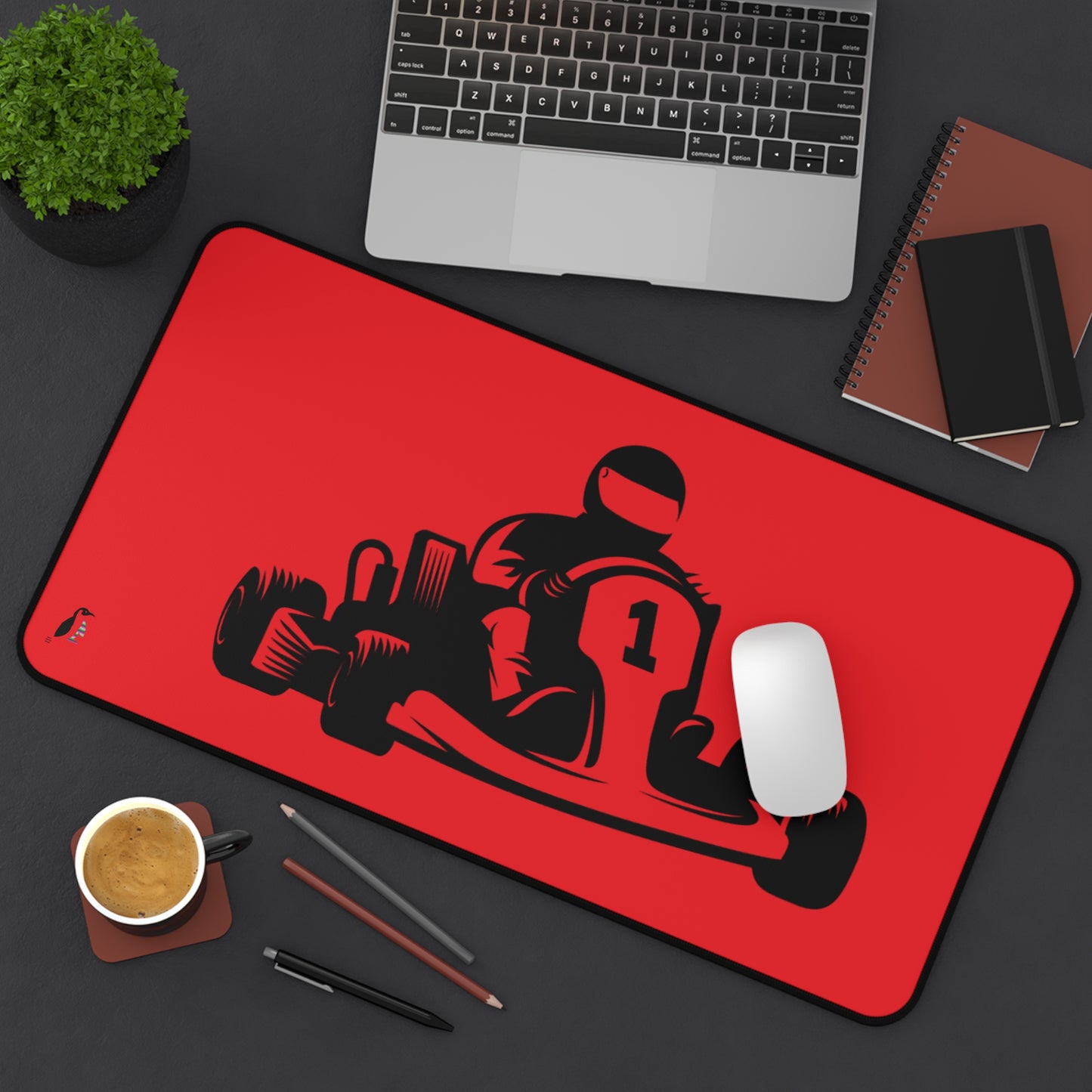 Desk Mat: Racing Red