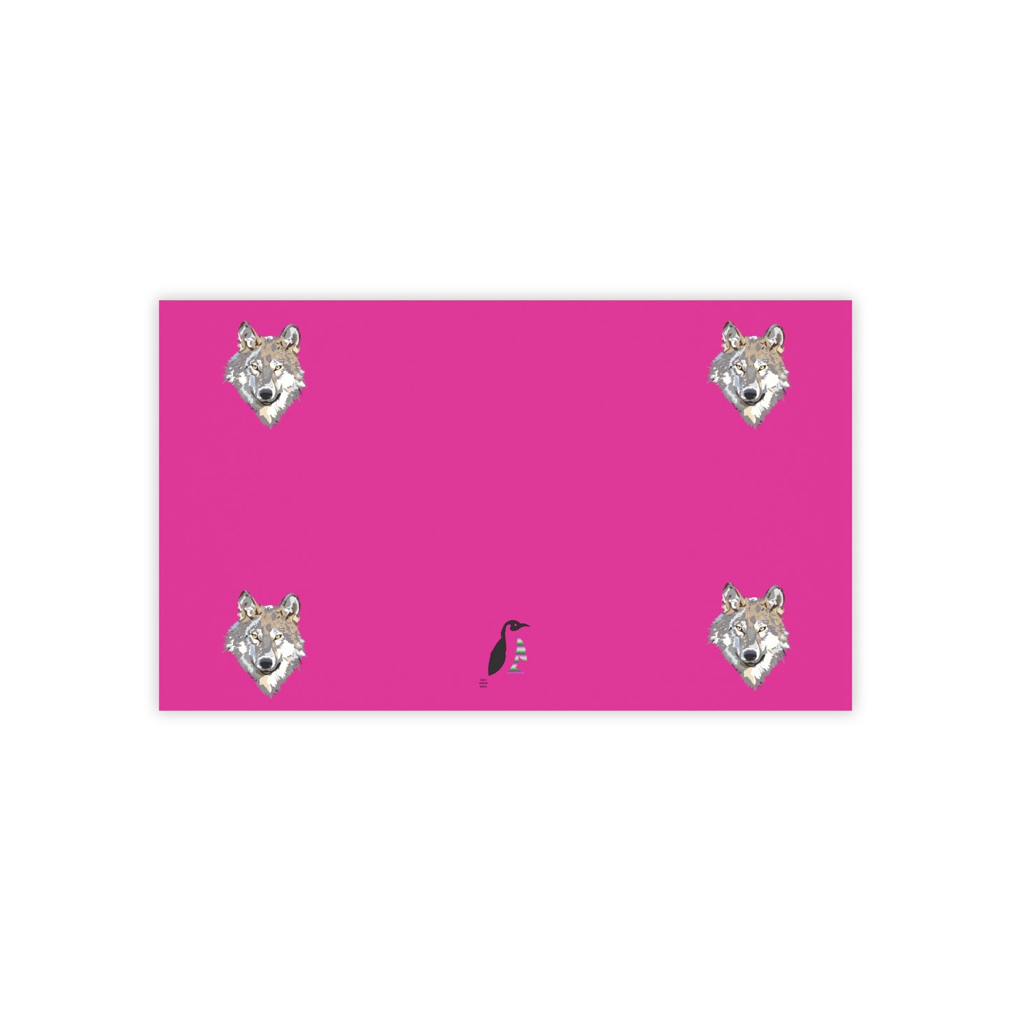 Post-it® Note Pads: Wolves Pink