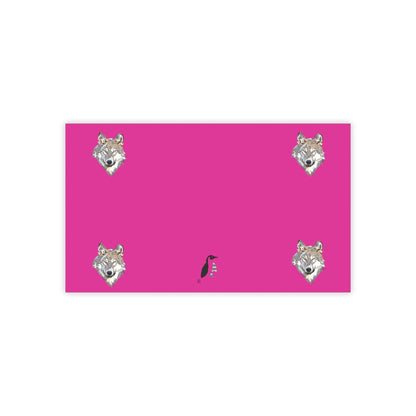 Post-it® Note Pads: Wolves Pink