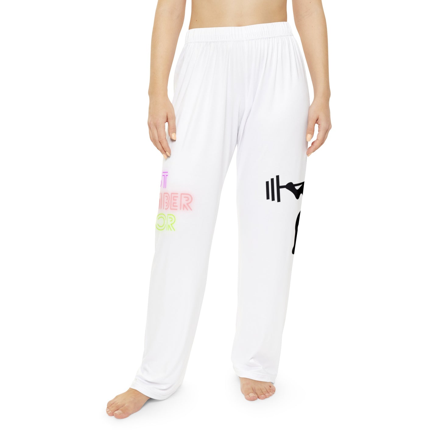 Women's Pajama Pants: Weightlifting White