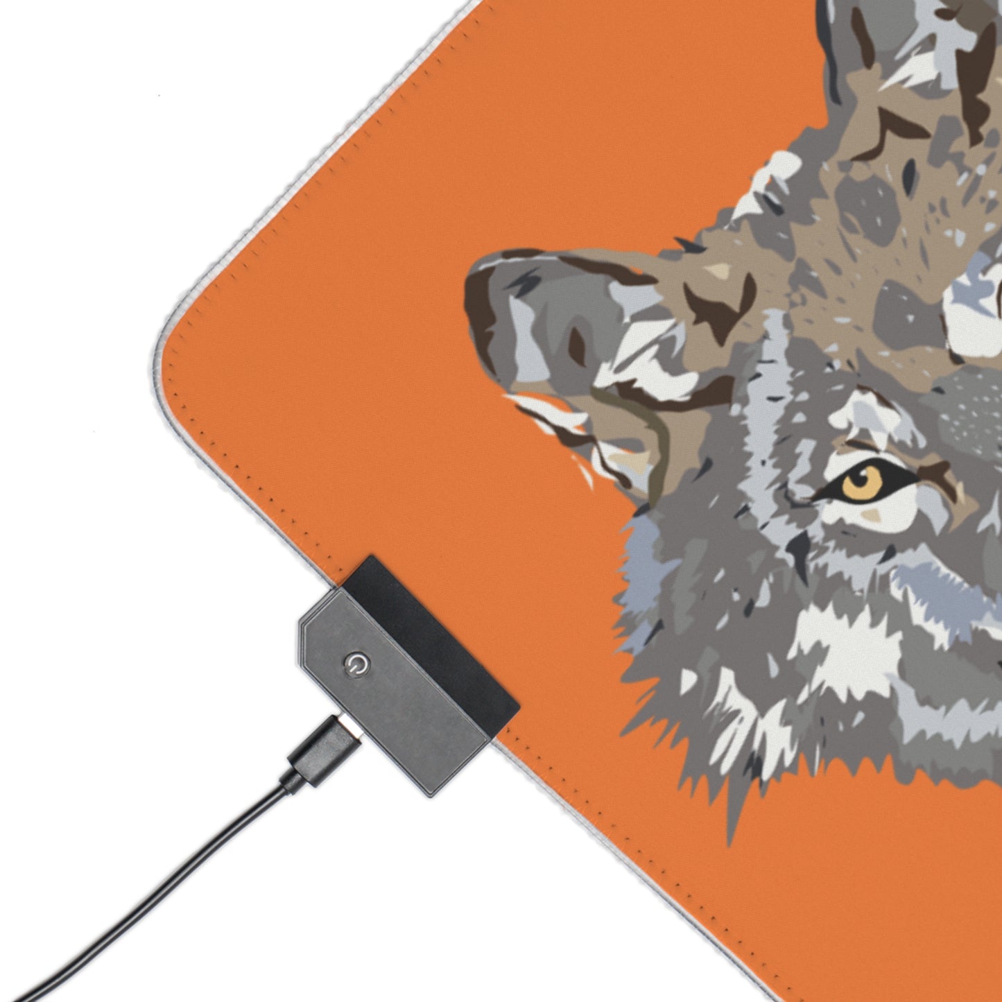 LED Gaming Mouse Pad: Wolves Crusta