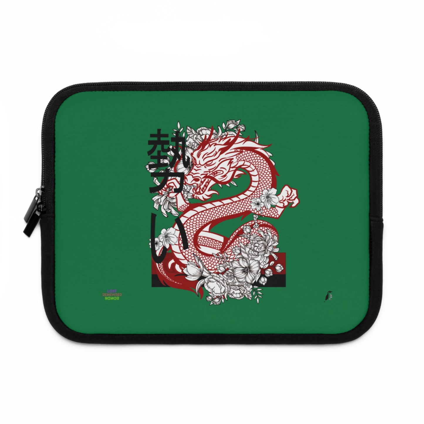 Laptop Sleeve: Dragons Dark Green