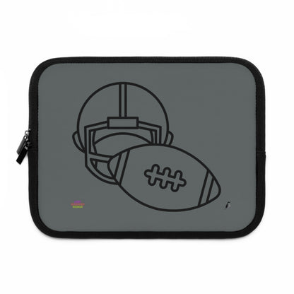 Laptop Sleeve: Football Dark Grey