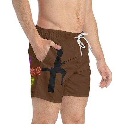 Swim Trunks: Fishing Brown