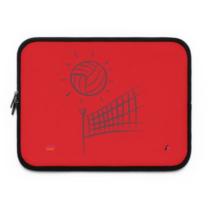 Laptop Sleeve: Volleyball Red