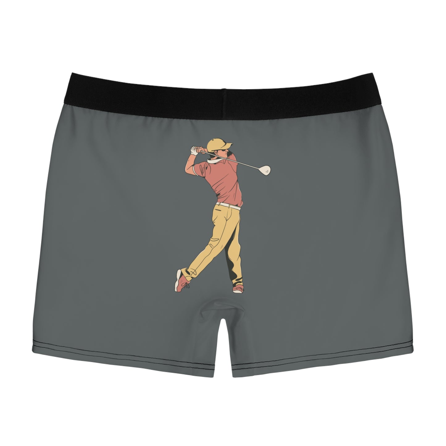 Men's Boxer Briefs: Golf Dark Grey