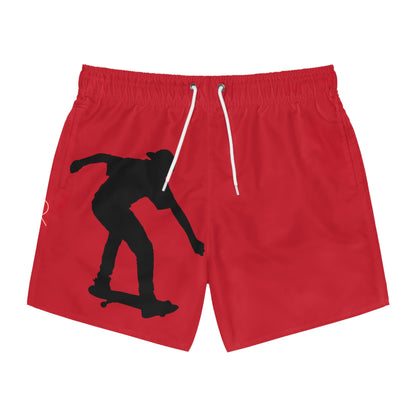 Swim Trunks: Skateboarding Dark Red