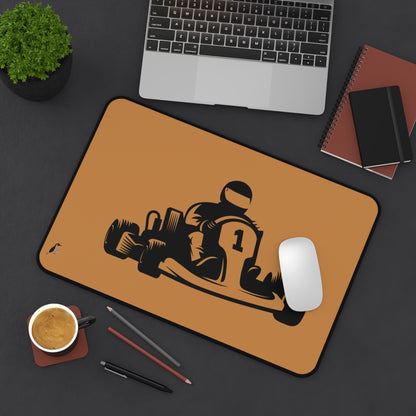 Desk Mat: Racing Lite Brown