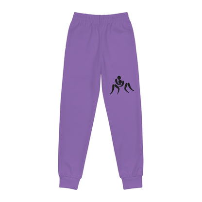 Youth Joggers: Wrestling Lite Purple