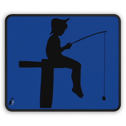 Gaming Mouse Pad: Fishing Dark Blue