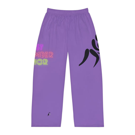 Men's Pajama Pants: Wrestling Lite Purple