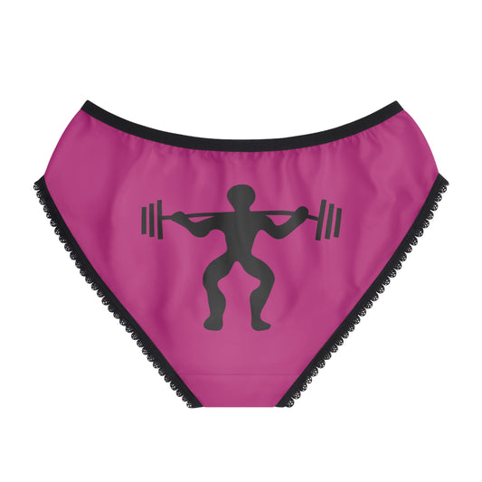 Women's Briefs: Weightlifting Pink