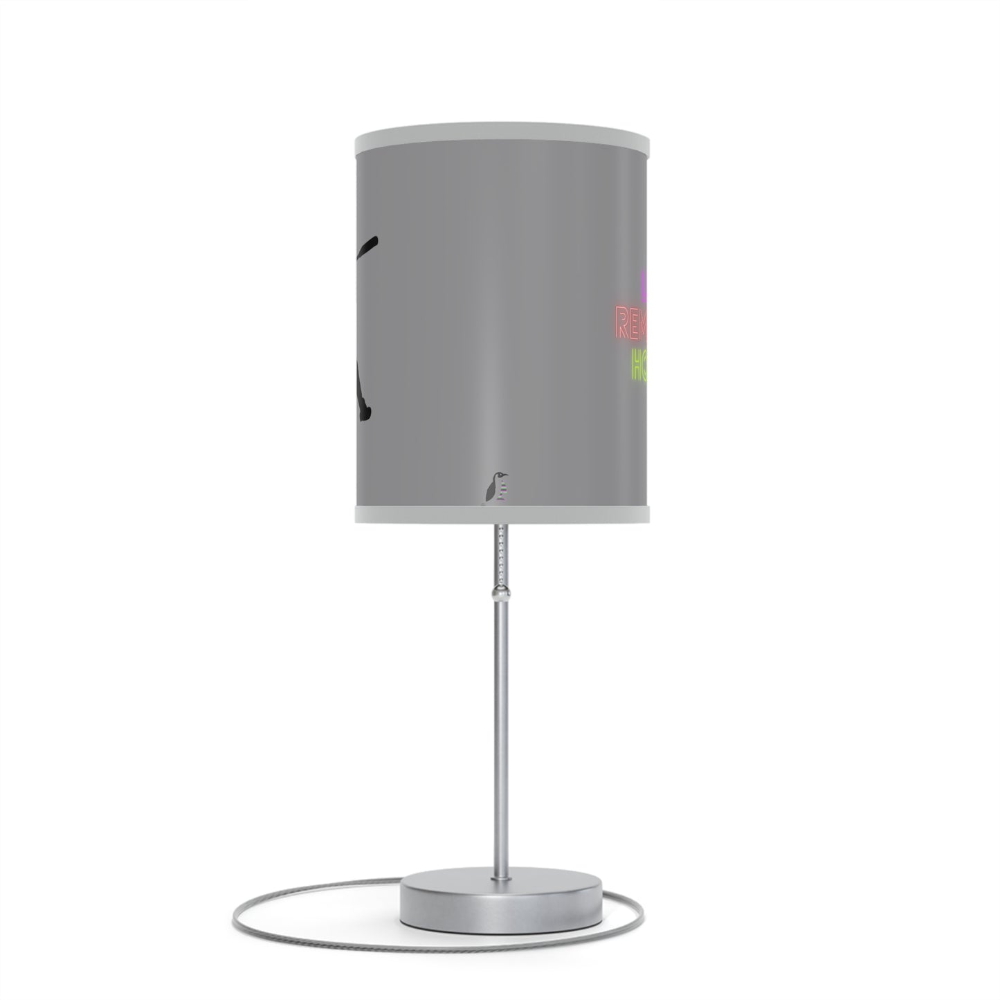 Lamp on a Stand, US|CA plug: Baseball Grey