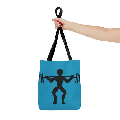 Tote Bag: Weightlifting Turquoise