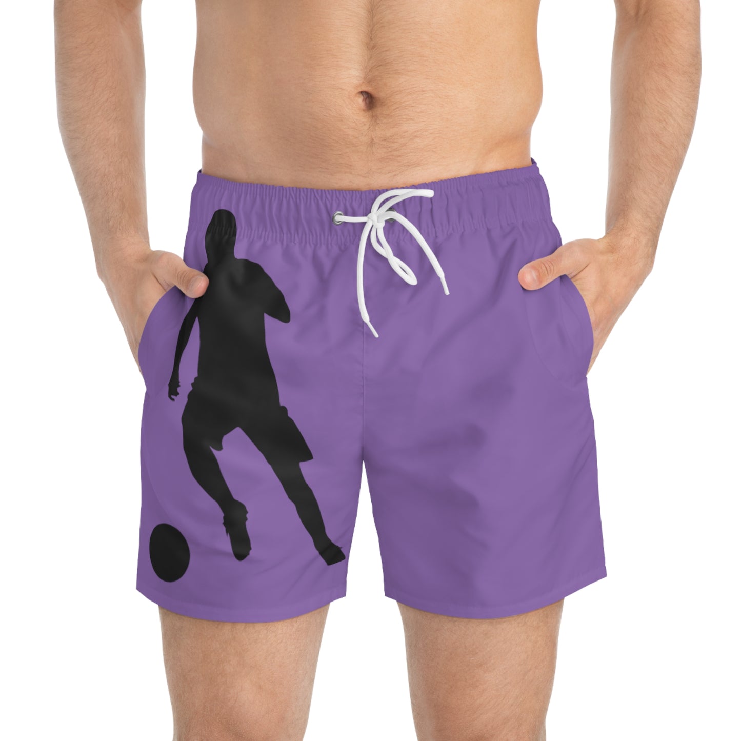 Swim Trunks: Soccer Lite Purple