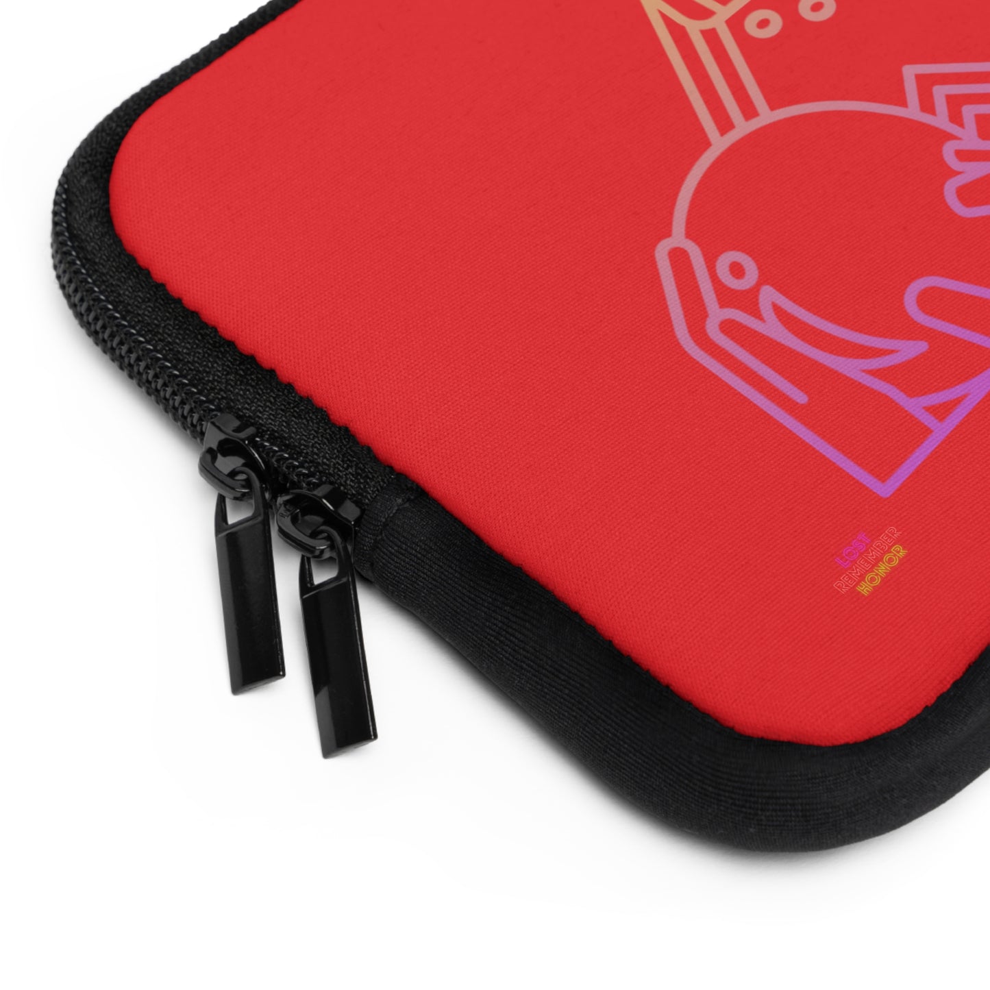 Laptop Sleeve: Bowling Red