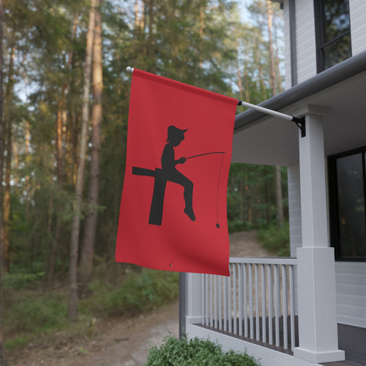 House Banner: Fishing Dark Red