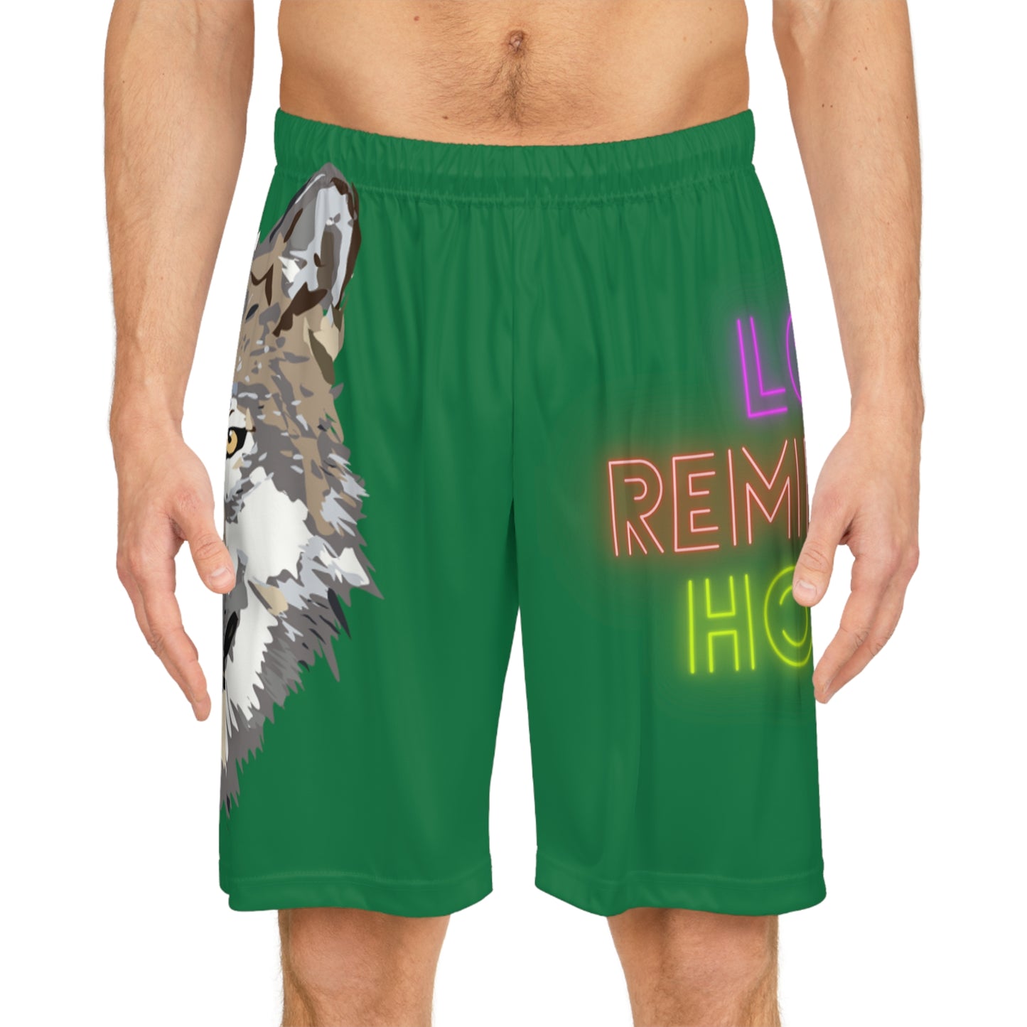 Basketball Shorts: Wolves Dark Green