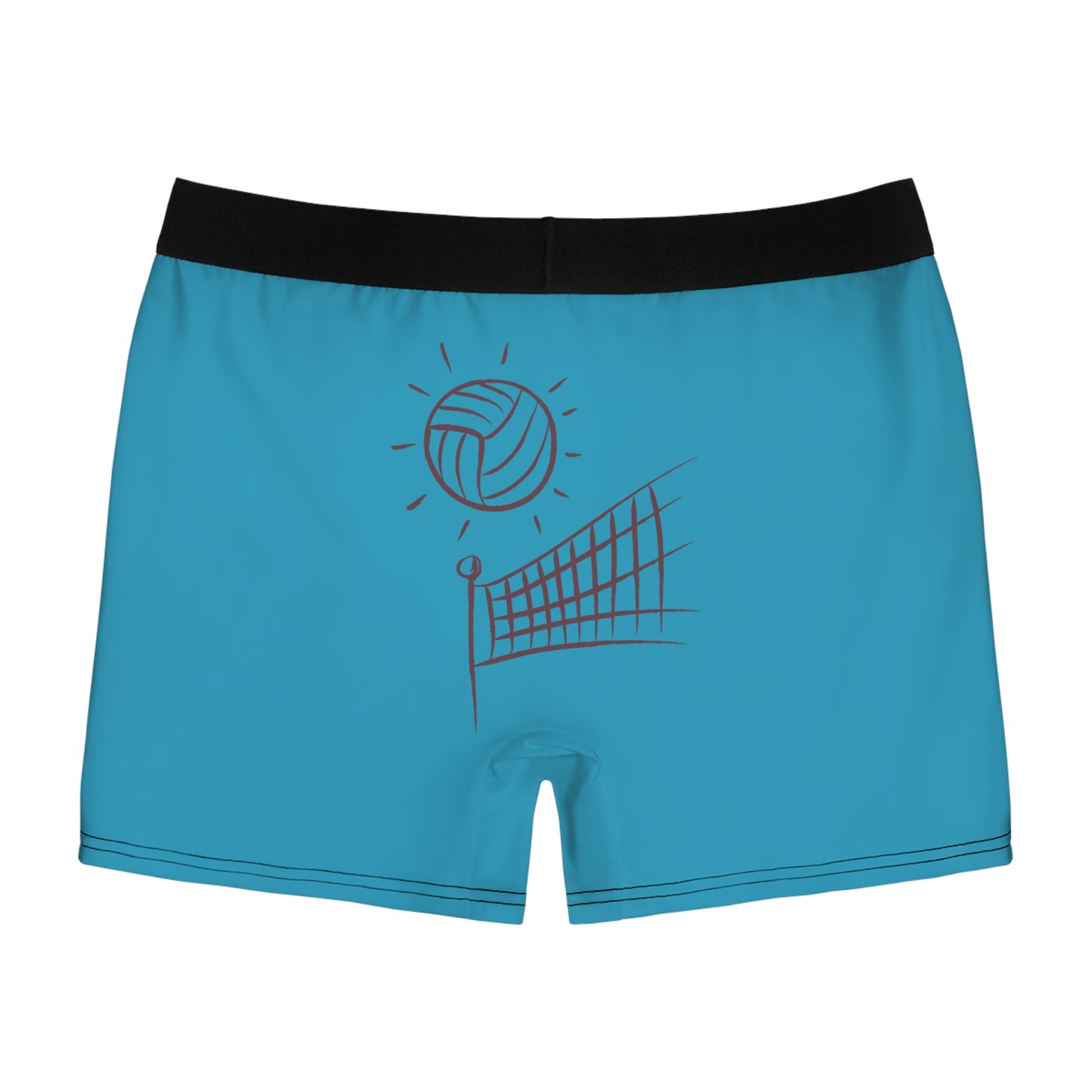 Men's Boxer Briefs: Volleyball Turquoise