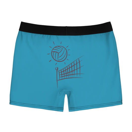 Men's Boxer Briefs: Volleyball Turquoise