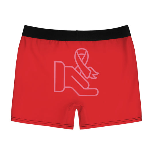 Men's Boxer Briefs: Fight Cancer Red