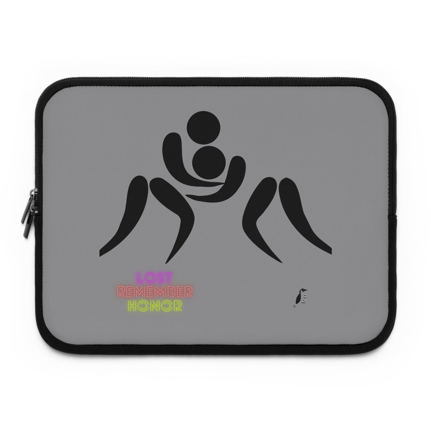 Laptop Sleeve: Wrestling Grey