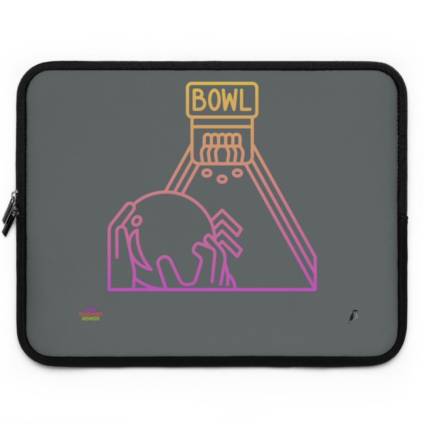 Laptop Sleeve: Bowling Dark Grey