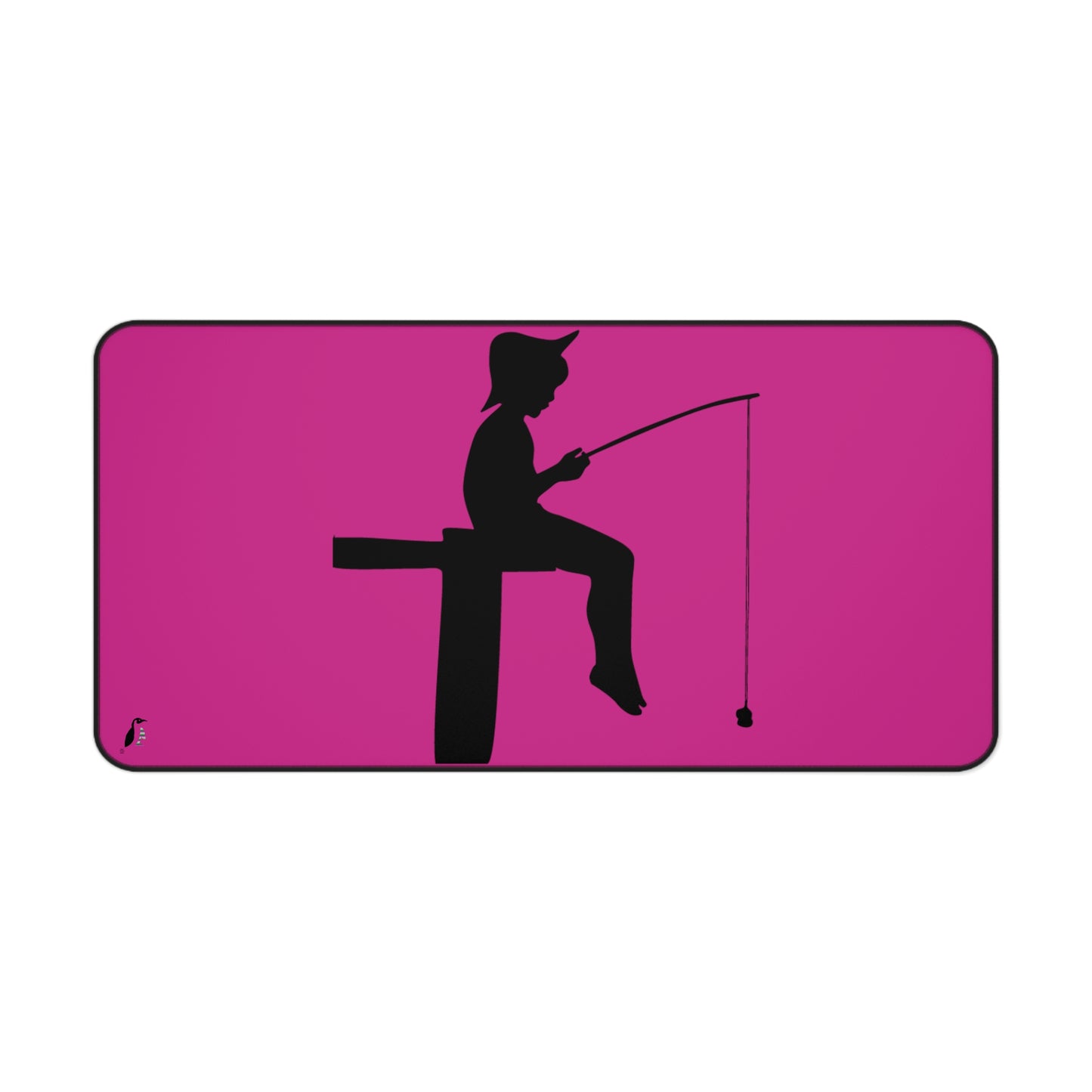 Desk Mat: Fishing Pink