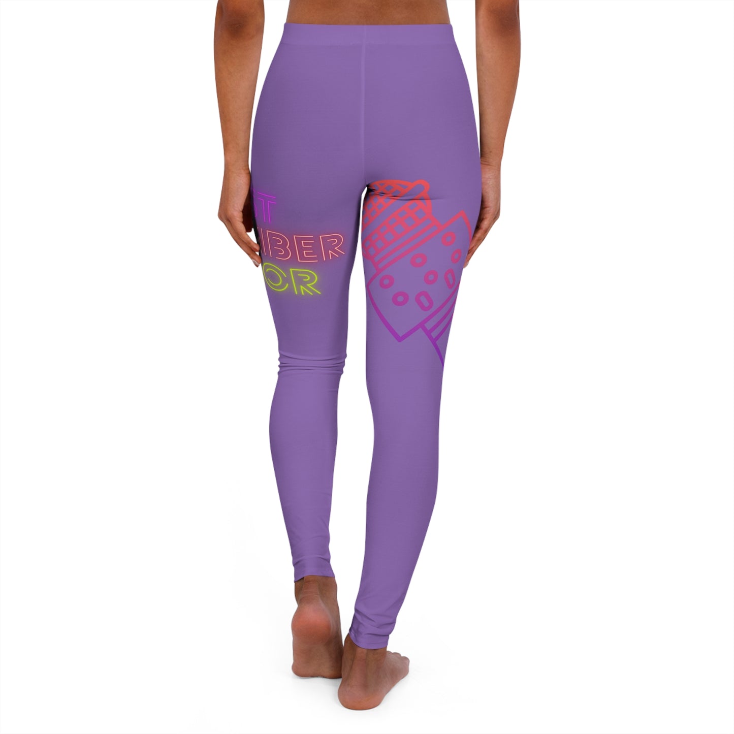 Women's Spandex Leggings: Music Lite Purple