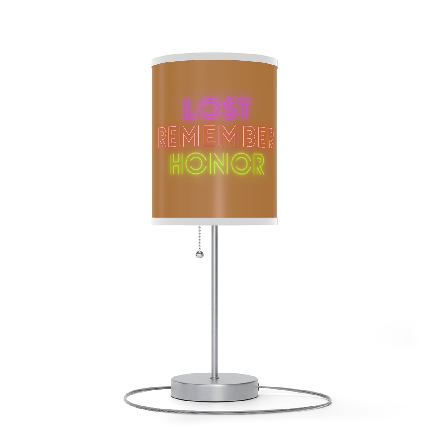 Lamp on a Stand, US|CA plug: Music Lite Brown