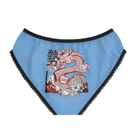 Women's Briefs: Dragons Lite Blue