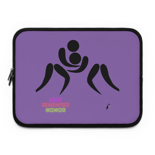 Laptop Sleeve: Wrestling Lite Purple