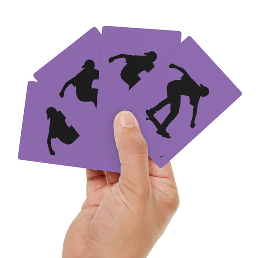 Poker Cards: Skateboarding Lite Purple
