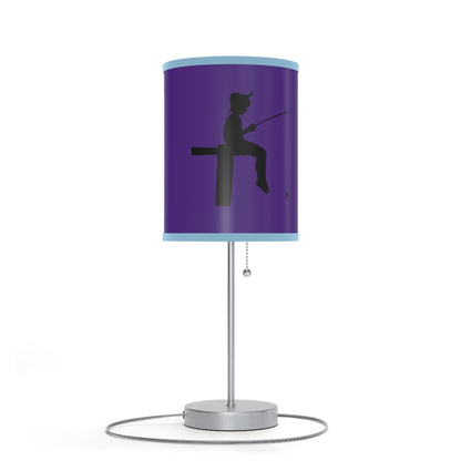 Lamp on a Stand, US|CA plug: Fishing Purple