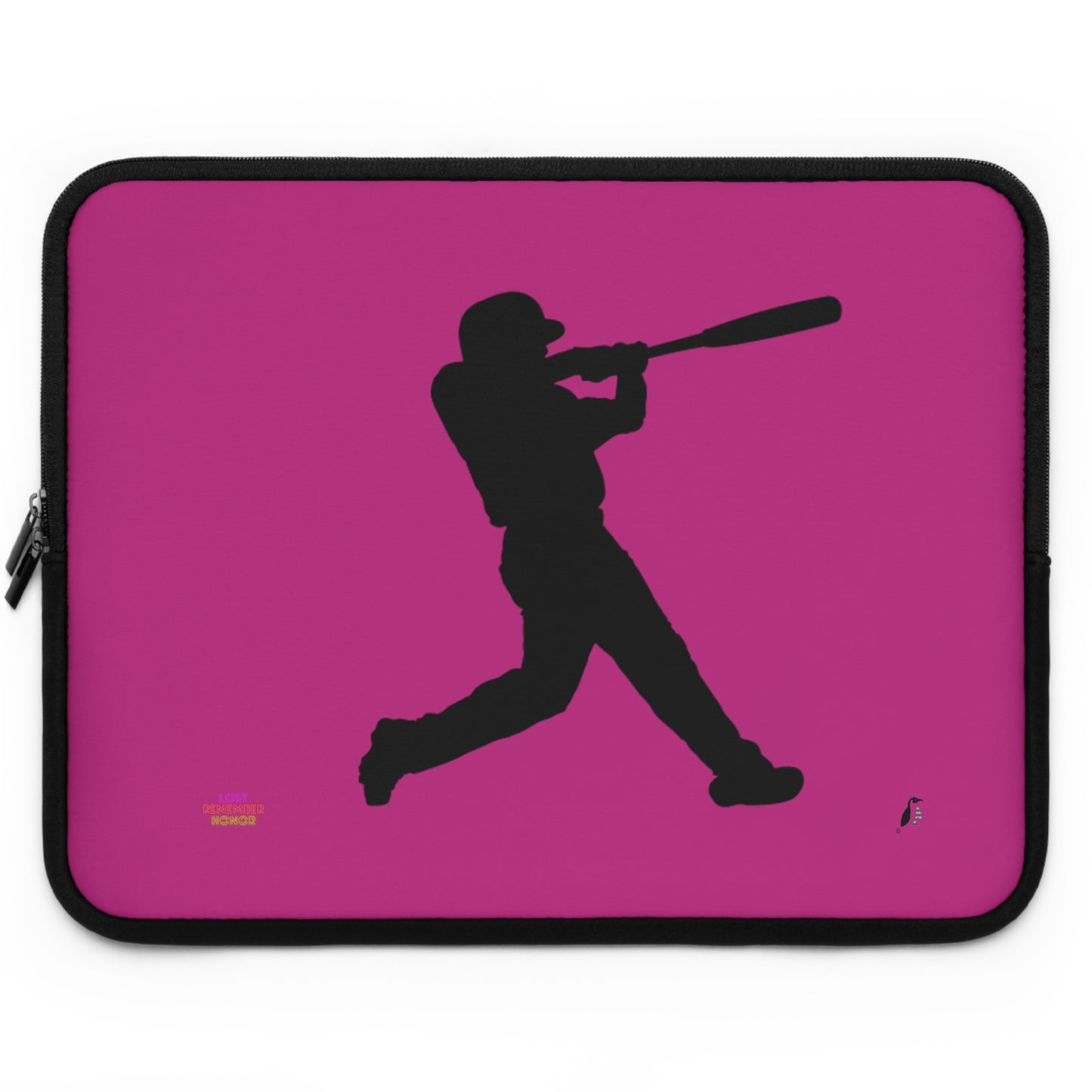 Laptop Sleeve: Baseball Pink