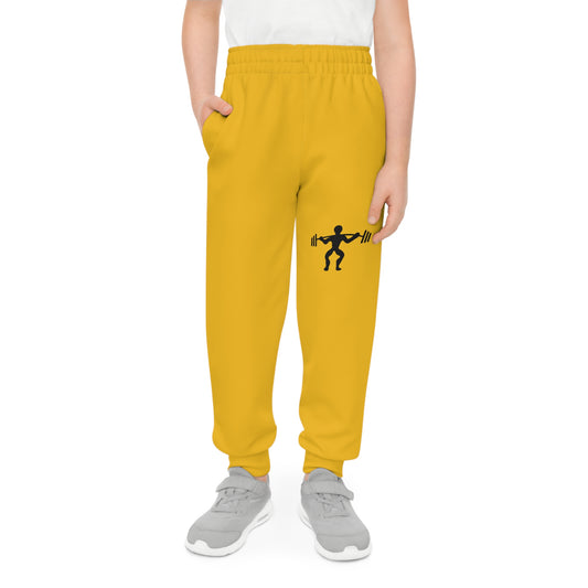 Youth Joggers: Weightlifting Yellow