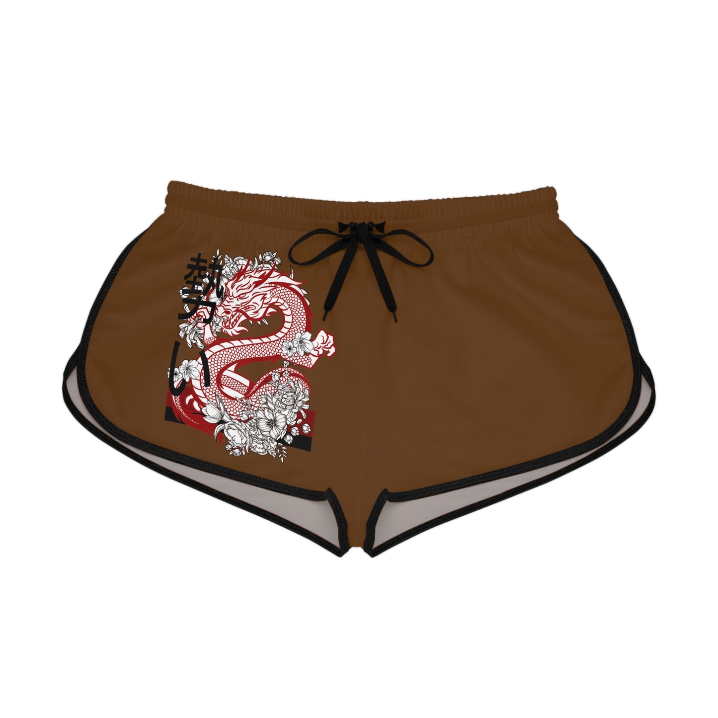 Women's Relaxed Shorts: Dragons Brown