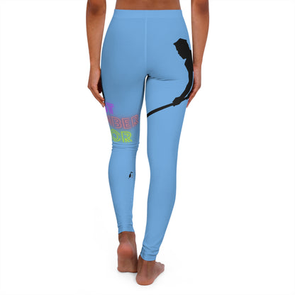 Women's Spandex Leggings: Hockey Lite Blue