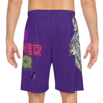 Basketball Shorts: Wolves Purple