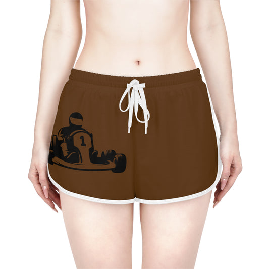Women's Relaxed Shorts: Racing Brown