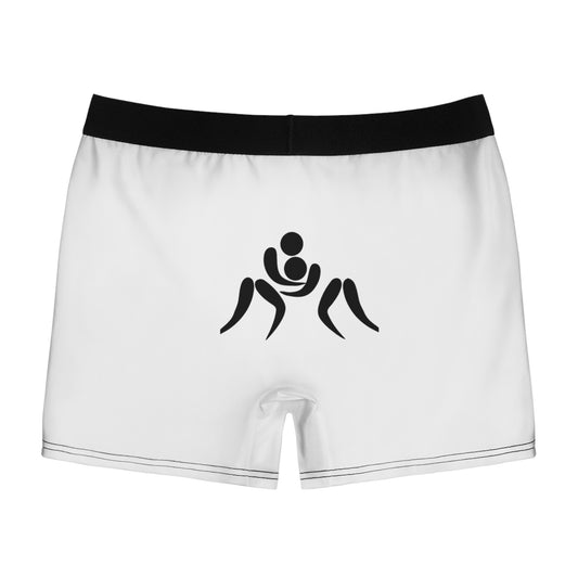 Men's Boxer Briefs: Wrestling White