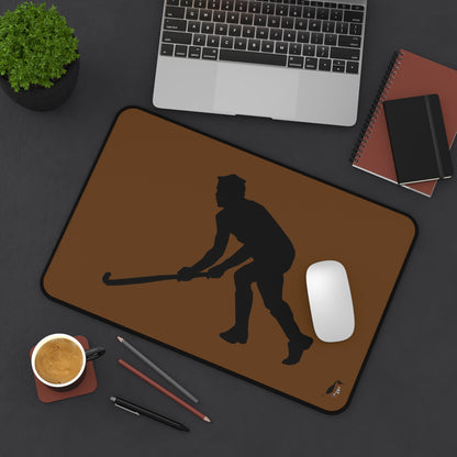 Desk Mat: Hockey Brown