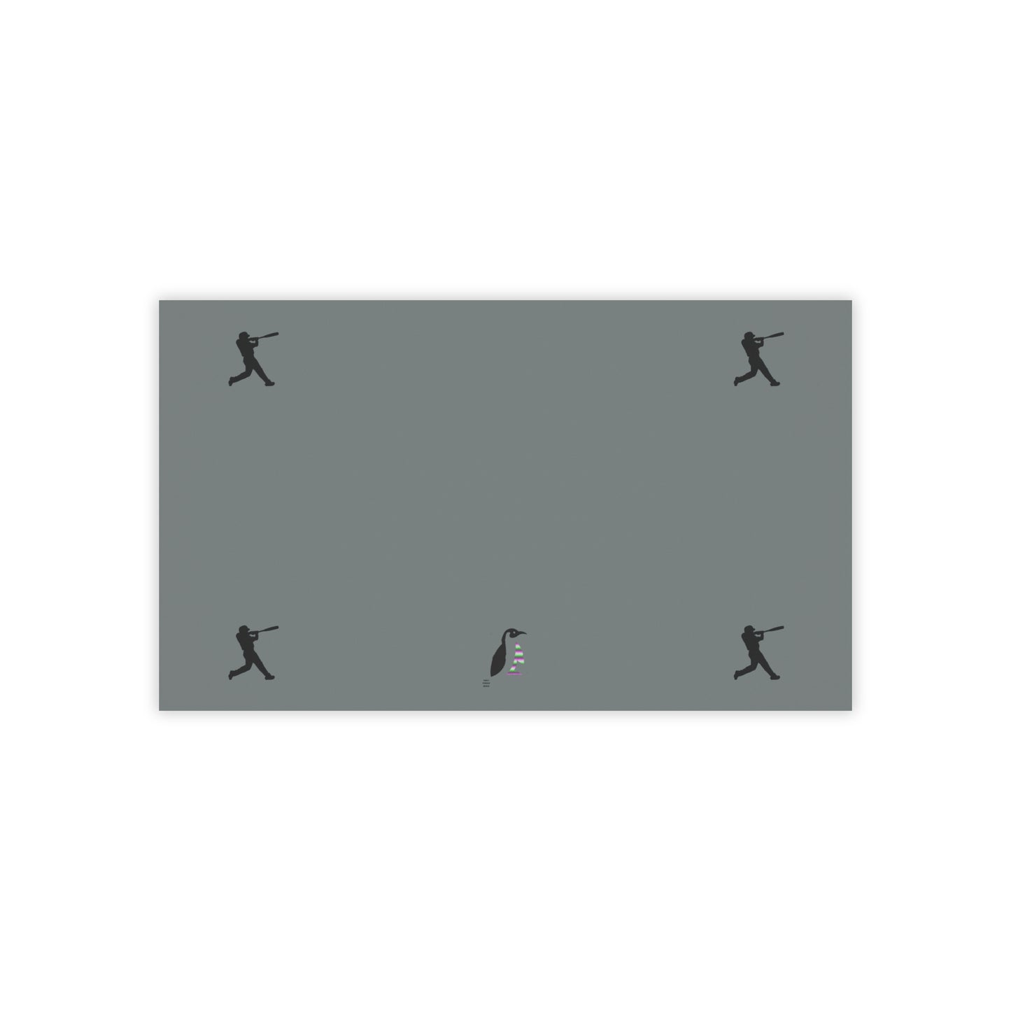 Post-it® Note Pads: Baseball Dark Grey