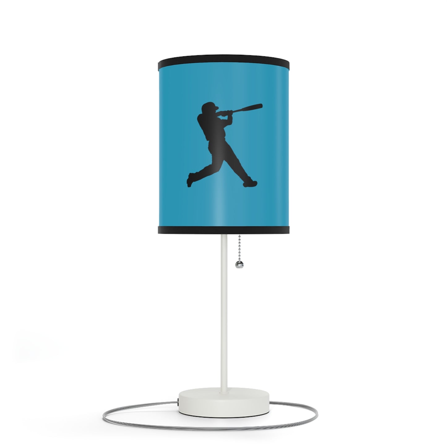 Lamp on a Stand, US|CA plug: Baseball Turquoise