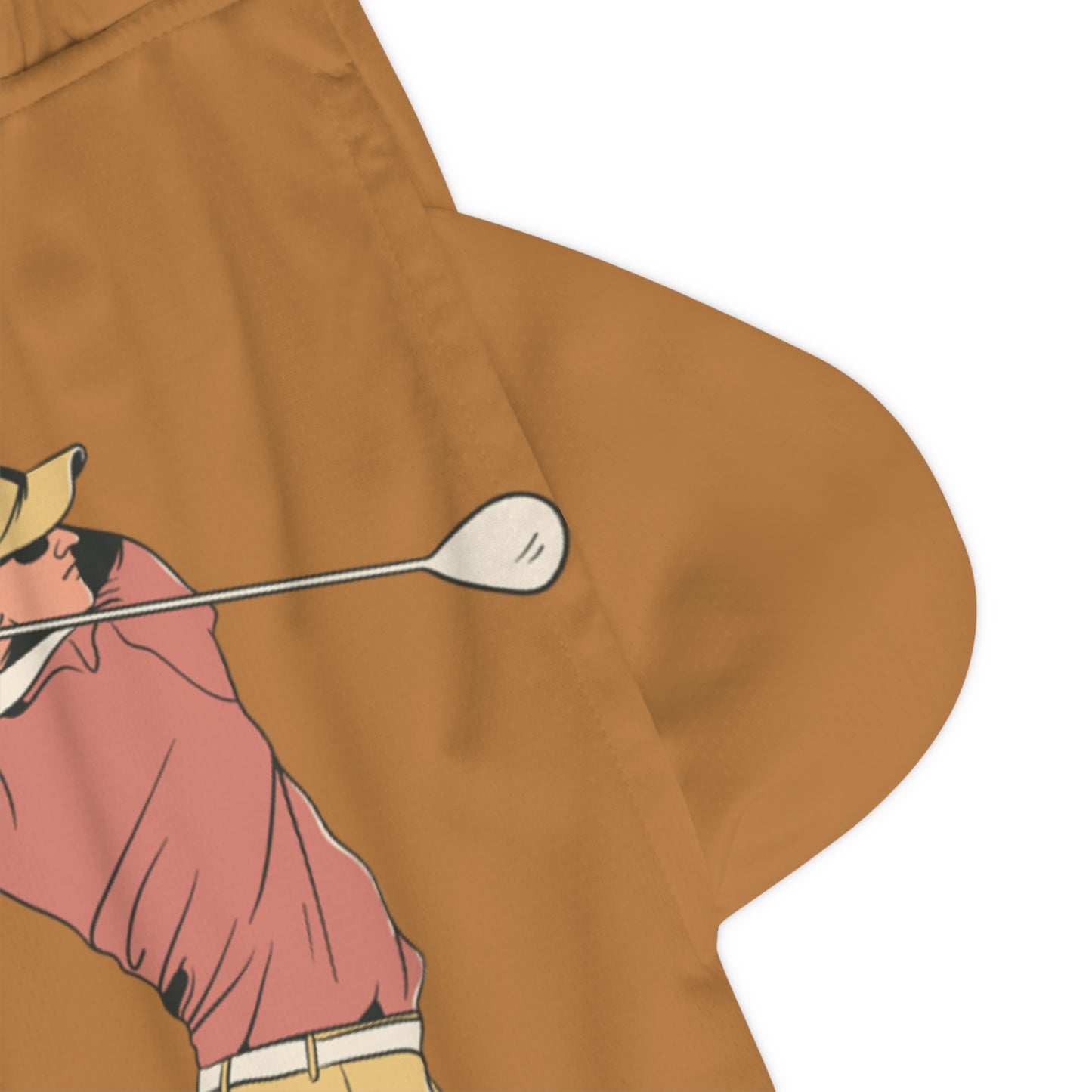 Basketball Rib Shorts: Golf Lite Brown